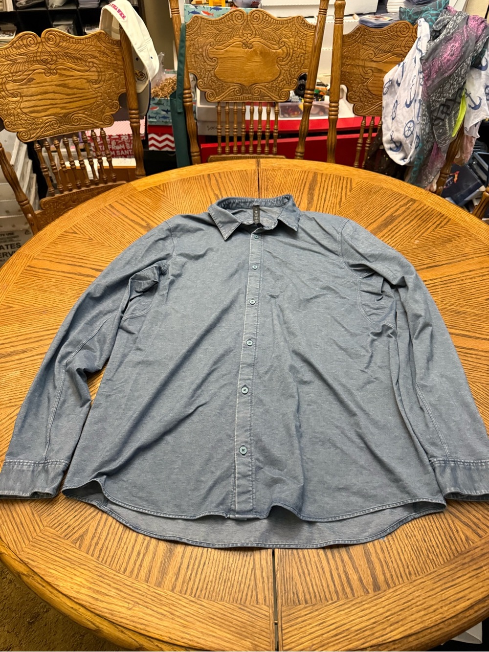 lululemon athletica Men's Slate Blue Button-Up Shirt